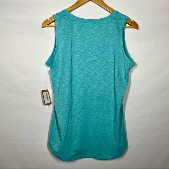 NWT Title Nine Matahari V-Neck Tank in Solid Light Blue. Small - Picture 5 of 5